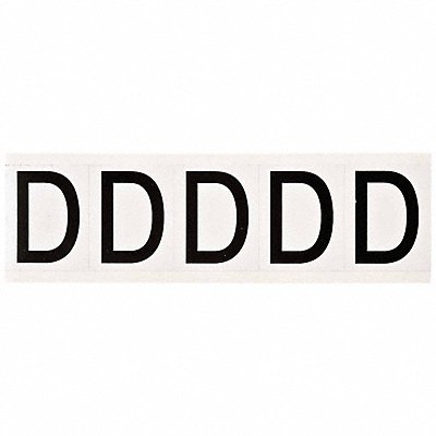 BRADY 9714D Letter Label 2-1/4 H 1-13/16 W PK5