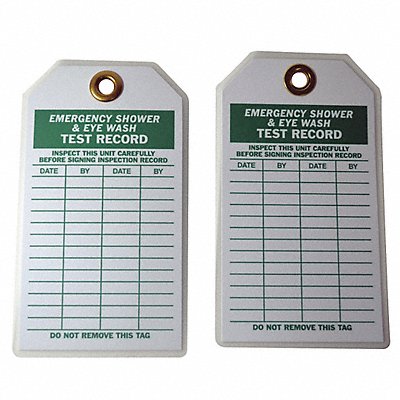 GRAINGER 20TH06 Inspection Tag 7inHx4inW HD Poly. PK10