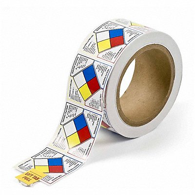 BRADY 53068 Right-to-Know Label 2 H 2 W PK500