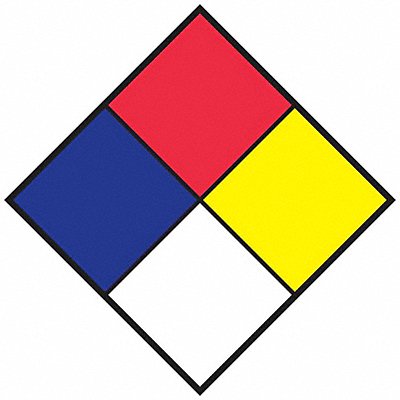 BRADY 58274 NFPA Placard 10inHx10inW Reflective PK10