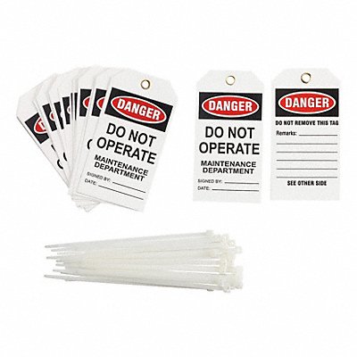 BRADY TG002E Danger Tag 5-1/2inHx3inW Vinyl PK25