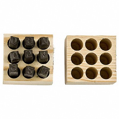 BRADY 23241 Steel Number Stamps Steel