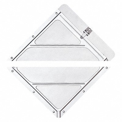 BRADY 60142 Front Plate Placard Holder 10-3/4 H