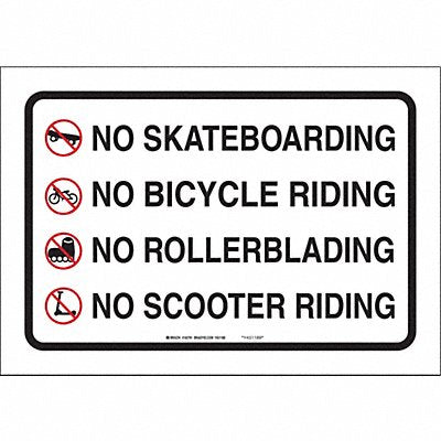BRADY 103701 Sign 14 in x 20 in Aluminum