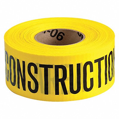 GRAINGER 91101 Barricde Tape Reinf. Polyethyln 500 ft.