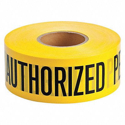 GRAINGER 91462 Barricade Tape Yellow 1 000 ft L 3 in