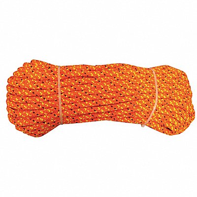 GRAINGER 20TL57 Rigging/Climbing Rope 7/16 Dia.x120 L