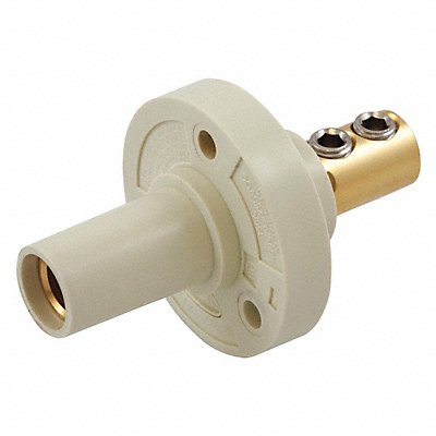 HUBBELL HBL15FRW Receptacle White Female Double Set