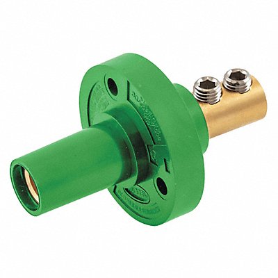 HUBBELL HBL15FRGN Receptacle Grn Female 8-2 Taper