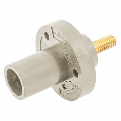 HUBBELL HBL15MRSW Receptacle White Male Stud Series 15