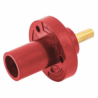 HUBBELL HBL15MRSR Receptacle Stud Red Male Taper