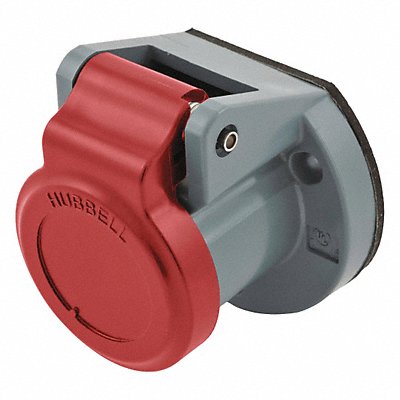 HUBBELL HBL15NCR Single Pole Connector Weather Cover Red