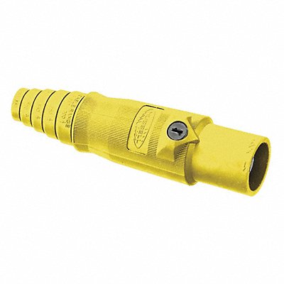 HUBBELL HBL400MY Connector 3R 4X 12 Male Yellow 2/0 to 4/0