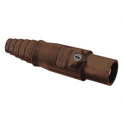 HUBBELL HBL400MBN Connectr 3R 4X 12 Male Brwn 2/0 to 4/0