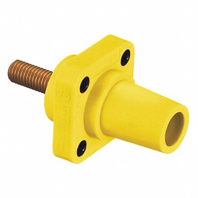HUBBELL HBLFRSCY Receptacle Yellow Female Stud Taper Nose