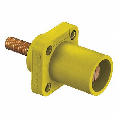 HUBBELL HBLMRSCY Receptacle Male Yellow 4 to 4/0 Taper