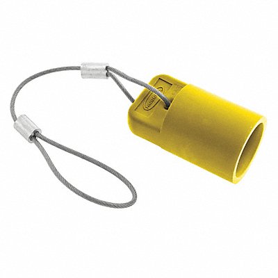 HUBBELL HBLFCAPY Single Pole Connector Cover Female Yellow
