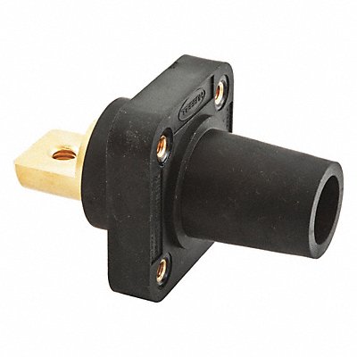 HUBBELL HBLFRBBK Receptacle Black Female Double Set Screw