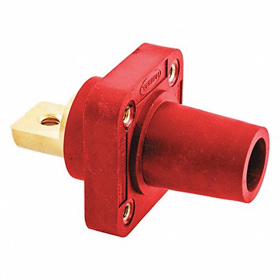 HUBBELL HBLFRBR Receptacle Taper Nose 4-4/0 Female Red