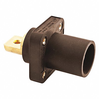 HUBBELL HBLMRBBN Receptacle Brwn Male Double Set Screw