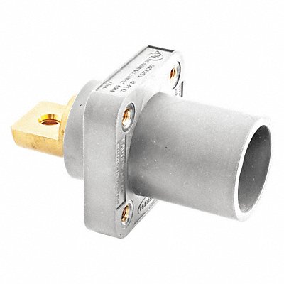 HUBBELL HBLMRBW Receptacle Wht Male Double Set Screw