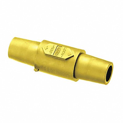 HUBBELL HBLDFY Double Connector Yellow Female-Female