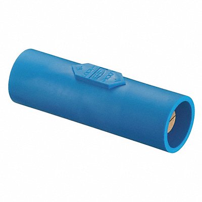 HUBBELL HBLDMBL Double Connector 600VAC/250VDC Blue