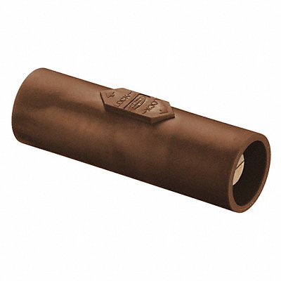 HUBBELL HBLDMBN Double Connector 600VAC/250VDC Brown