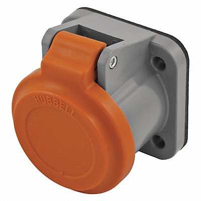 HUBBELL HBLNCO Single Pole Connector Non-Met Cover Orng