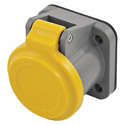 HUBBELL HBLNCY Single Pole Connector Non-Met Cover Yllw