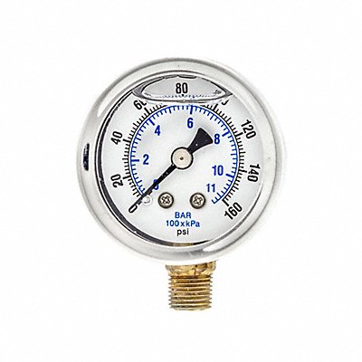 PIC GAUGES 201L158F Pressure Gauge 1/8 in NPT 1-1/2in
