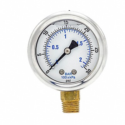 PIC GAUGES 201L204C Pressure Gauge 1/4 in NPT 2 in