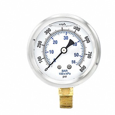 PIC GAUGES PRO201L254L Pressure Gauge 1/4 in NPT 2-1/2 in