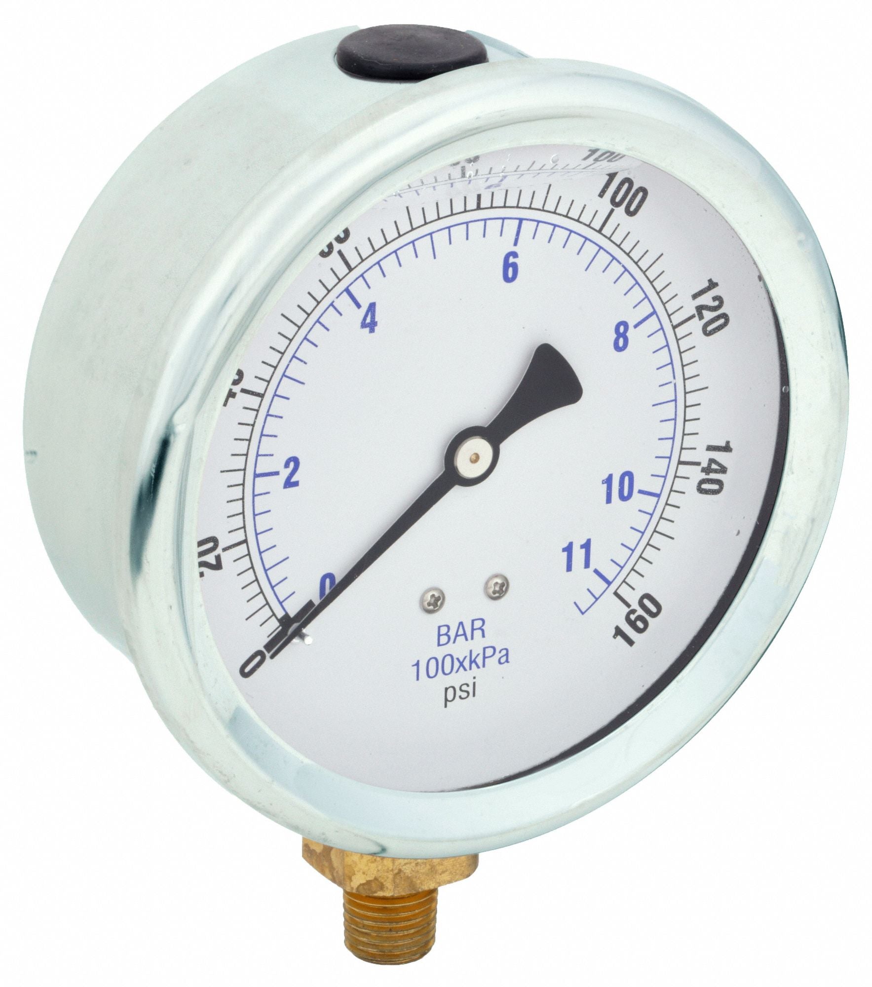 PIC GAUGES 201L404F H8400 Pressure Gauge Liquid 4 in 160 psi