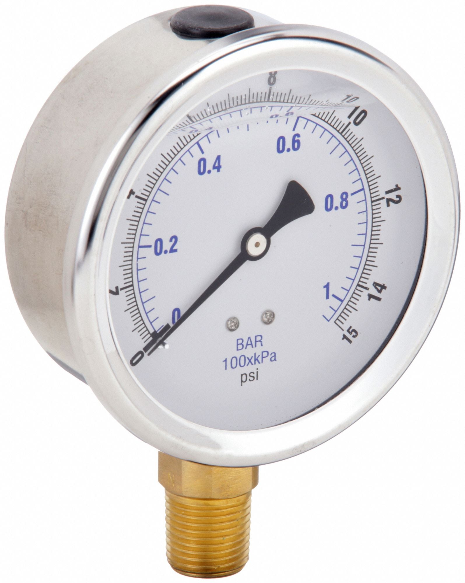 PIC GAUGES 201L402B H8403 Pressure Gauge Liquid 4 in 15 psi