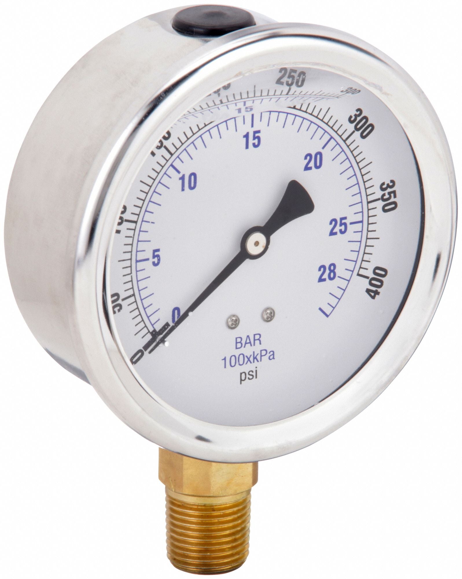 PIC GAUGES 201L402I H8403 Pressure Gauge Liquid 4 in 400 psi