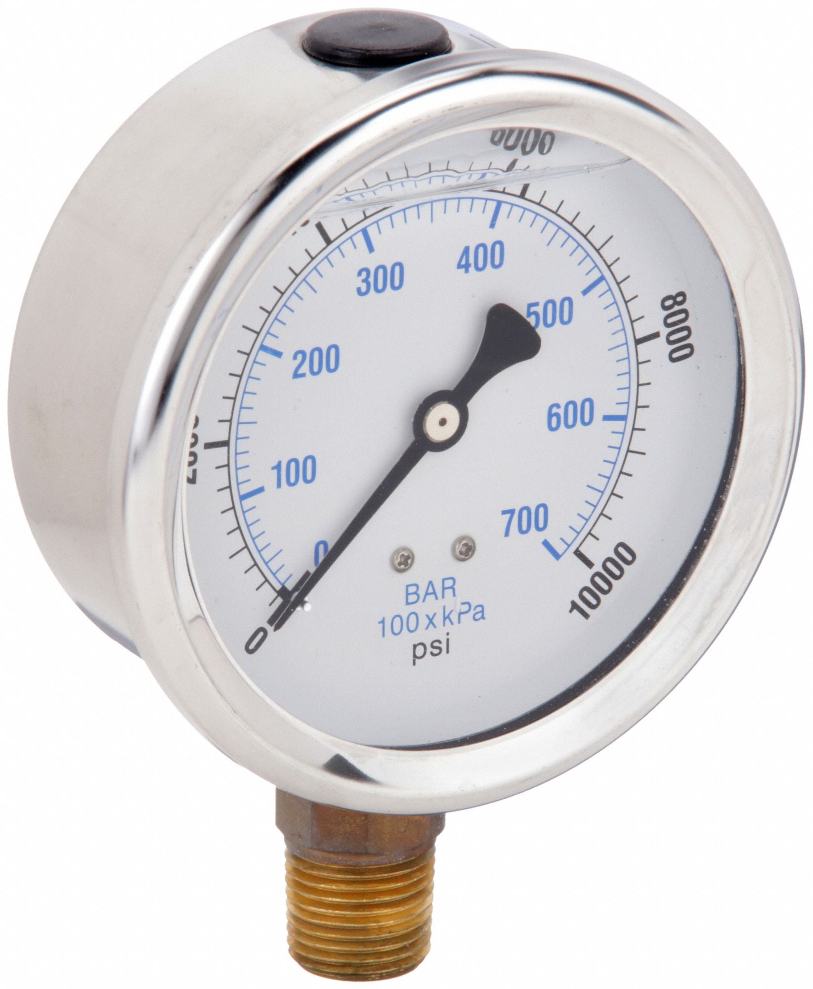 PIC GAUGES 201L402U H8403 Pressure Gauge Liquid 4 in 10 000 psi