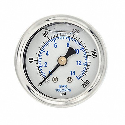 PIC GAUGES 202L158G Pressure Gauge 1/8 in NPT 1-1/2 in