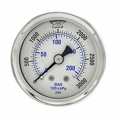 PIC GAUGES 202L158P Pressure Gauge 1/8 in NPT 1-1/2 in