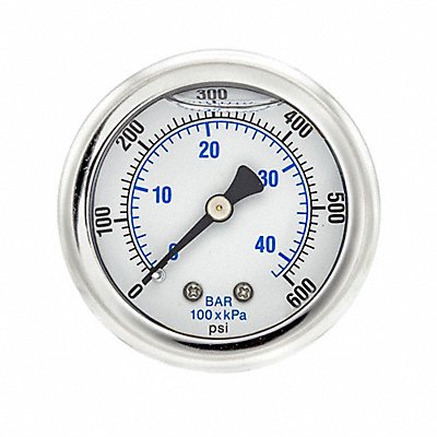 PIC GAUGES 202L204K Pressure Gauge 1/4 in NPT 2 in