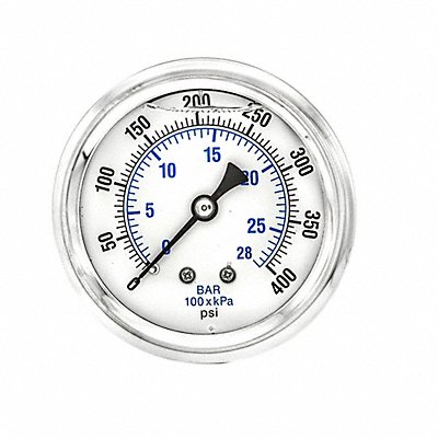 PIC GAUGES PRO202L254I Pressure Gauge 1/4 in NPT 2-1/2 in