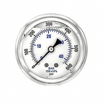 PIC GAUGES PRO202L254K Pressure Gauge 1/4 in NPT 2-1/2 in