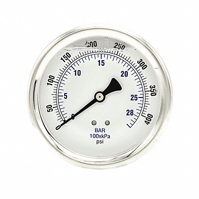 PIC GAUGES 202L404I Pressure Gauge 1/4 in NPT 4 in