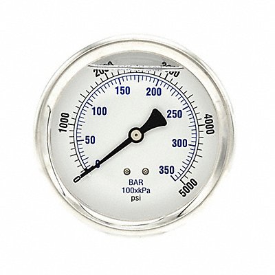 PIC GAUGES 202L404R Pressure Gauge 1/4 in NPT 4 in