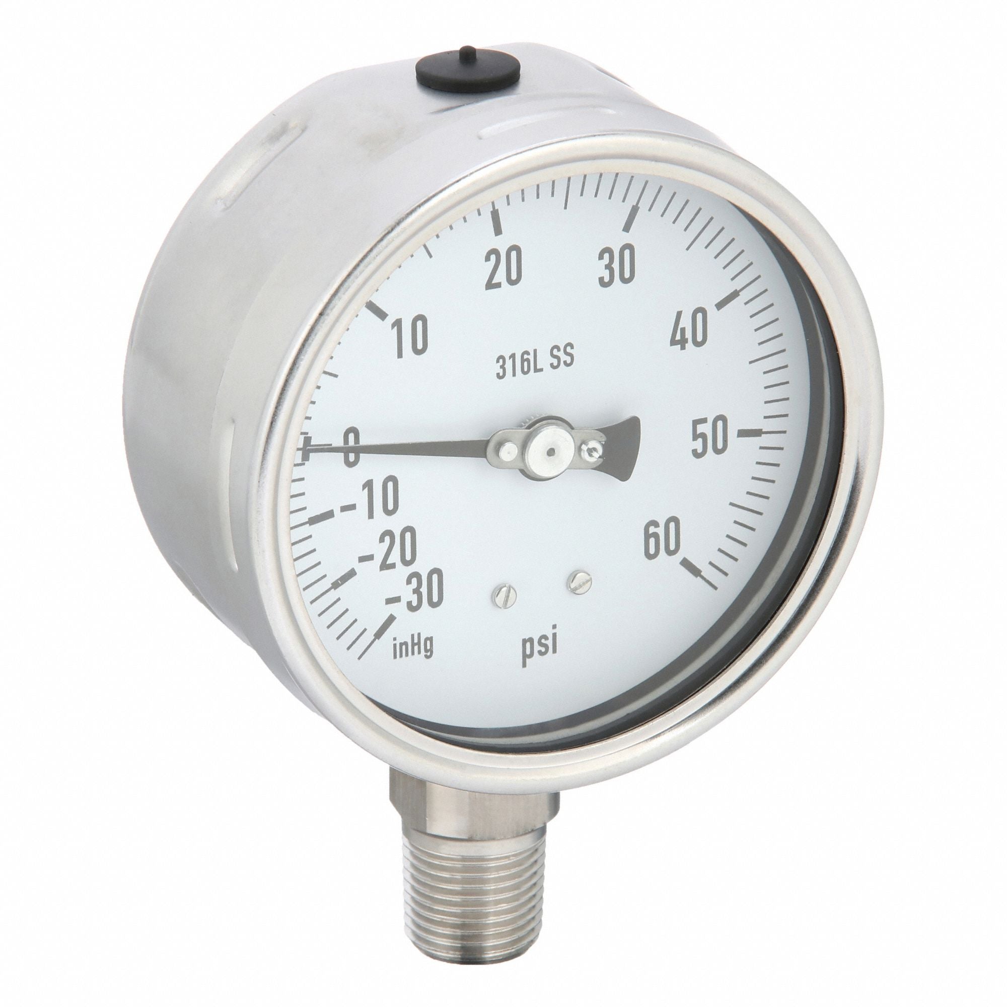 PIC GAUGES PRO311D402CD H8410 Compound Gauge Heavy Duty 4In 30/0/60psi