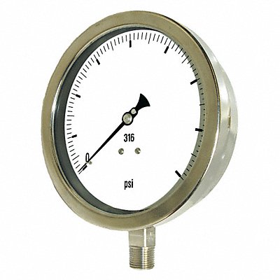 PIC GAUGES 60014LA H8414 Vacuum Gaugee Heavy Duty 6 In 30-0 Hg