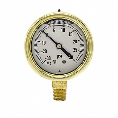 PIC GAUGES 601L254CC Compound Gauge 1/4 in NPT 2-1/2 in