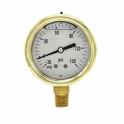 PIC GAUGES 601L254CF Compound Gauge 1/4 in NPT 2-1/2 in