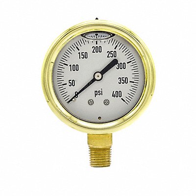 PIC GAUGES 601L254I Pressure Gauge 1/4 in NPT 2-1/2 in