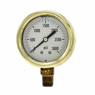 PIC GAUGES 601L254P Pressure Gauge 1/4 in NPT 2-1/2 in